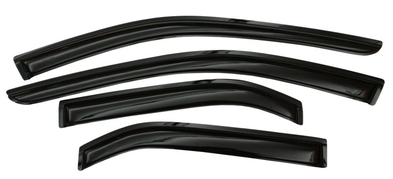 AVS Ventvisor smoke window deflectors outside mount on 2019 GMC Sierra 1500 Extended Cab, 4-piece set