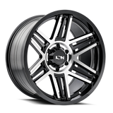ION Type 147 20x9 / 8x165.1 BP / 0mm Offset / 125.2mm Hub Black/Machined Wheel