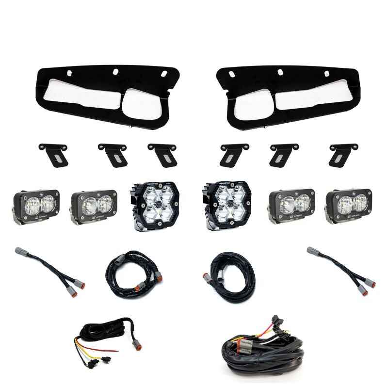 Baja Designs 21-25 Ford Bronco Squadron 2.0 Pro (Spot) / S2 Sport D/C W/C FPK Steel Bmpr w/UP -Clear