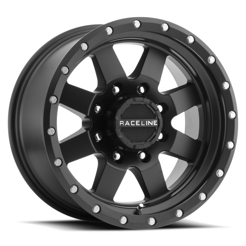 Raceline 935B Defender 14x6in / 5x114.3 BP / 0mm Offset / 3.19mm Bore - Satin Black Wheel