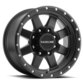 Raceline 935B Defender 15x6in / 6x139.7 BP / 0mm Offset / 4.25mm Bore - Satin Black Wheel