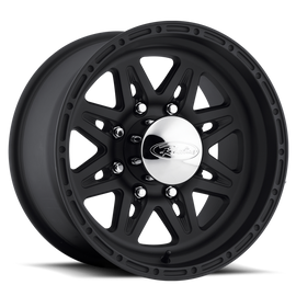 Raceline 891 Renegade 17x9in / 6x139.7 BP / 0mm Offset / 107.95mm Bore - Satin Black Wheel