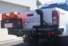 Load image into Gallery viewer, REAR BAR - ISUZU DMAX 2012-19 WITH SINGLE WHEEL CARRIER &amp; DUAL JERRY CAN HOLDER (BW80-4139)