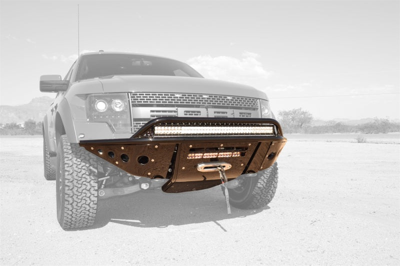 Addictive Desert Designs 10-14 Ford F-150 Raptor Stealth Front Bumper w/ Winch Mount