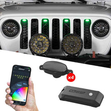 Load image into Gallery viewer, XK Glow XKmax Pre-Runner Style RGBW LED Grill Pods - 4pc