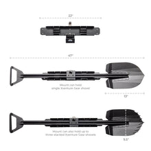 Load image into Gallery viewer, Go Rhino Xventure Gear Sharktooth Stackable Shovel - Textured Black