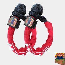 Load image into Gallery viewer, Limited Edition 1/2'' x 24'' Black Soft shackle with Red Sleeve