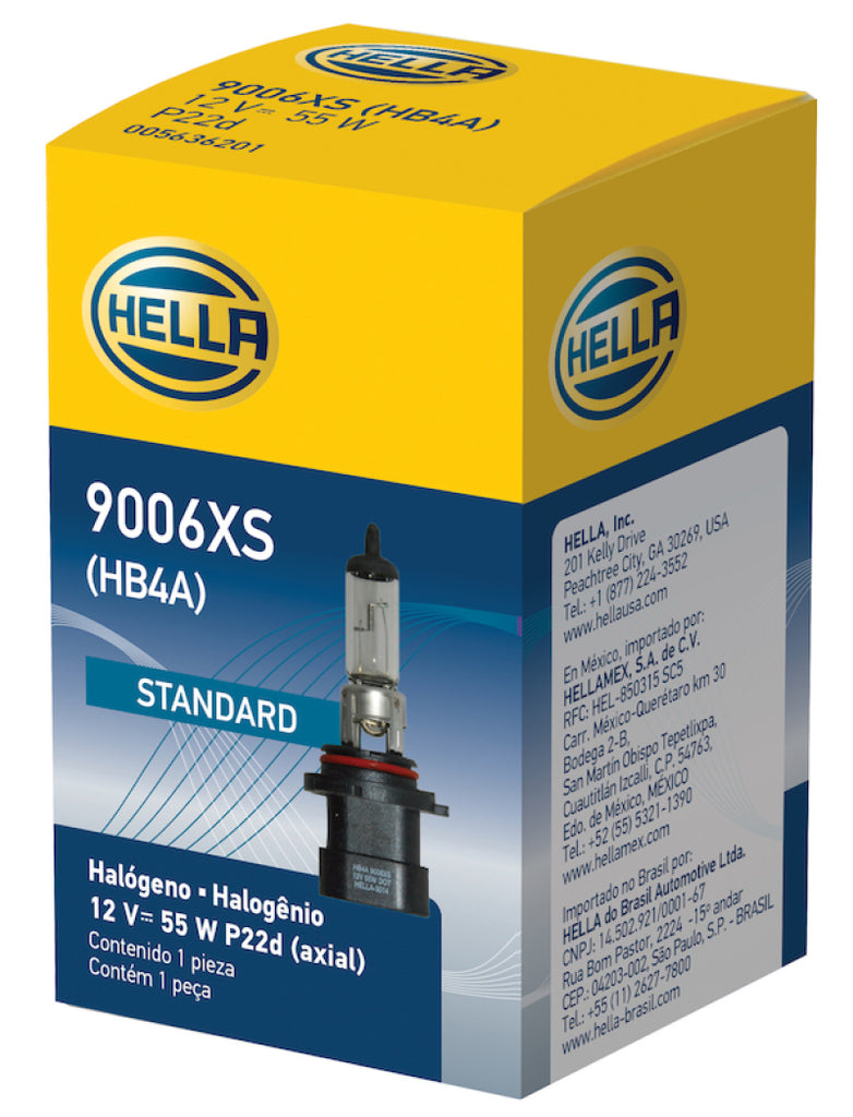 Hella Bulb 9006XS/HB4A 12V 55W P22d T4