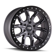 Load image into Gallery viewer, Dirty Life 9303 DT-1 17x9/5x114.3 BP/-12mm Offset/72.6mm Hub Matte Gunmetal Wheel - Beadlock