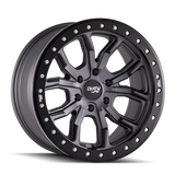 Dirty Life 9303 DT-1 17x9/5x114.3 BP/-12mm Offset/72.6mm Hub Matte Gunmetal Wheel - Beadlock