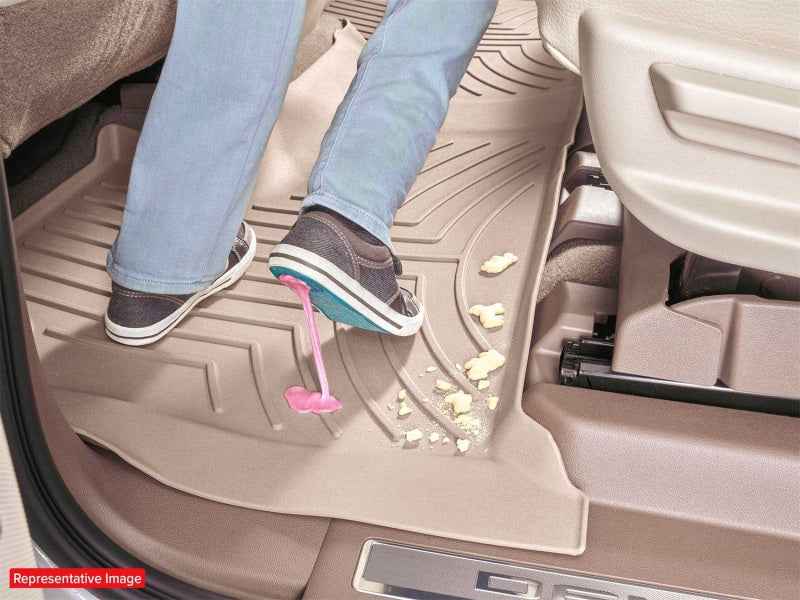 WeatherTech 15-20 Ford F-150 1st Row Front FloorLiner HP for Vinyl Floors - Black
