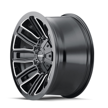 Load image into Gallery viewer, Mayhem 8108 Decoy 20x9 / 8x165.1 BP / 18mm Offset / 130.8mm Hub Black w/ Milled Spokes Wheel