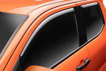 Load image into Gallery viewer, AVS smoke in-channel ventvisors installed on a 2024 Toyota Tacoma double cab window channel, 4-piece set