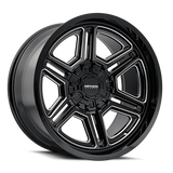 Mayhem 8117 Hermosa 20x10 / 8x165.1 BP / -25mm Offset / 130.8mm Hub Black/Milled Wheel