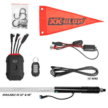 Load image into Gallery viewer, XK Glow 1x 48 XKmax RGBW Advanced App Control LED Whip Light Kit for 4x4 Offroad UTV ATV