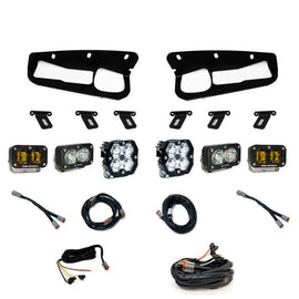 Baja Designs 21-25 Ford Bronco Squadron 2.0 Pro (Spot) & S2 Pro D/C / S2 SAE Ambr FPK ST Bmpr w/UP