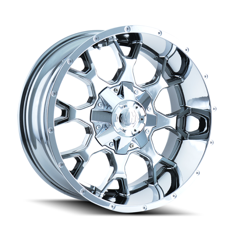 Mayhem 8015 Warrior 20x9 / 8x180 BP / 18mm Offset / 124.1mm Hub Chrome Wheel