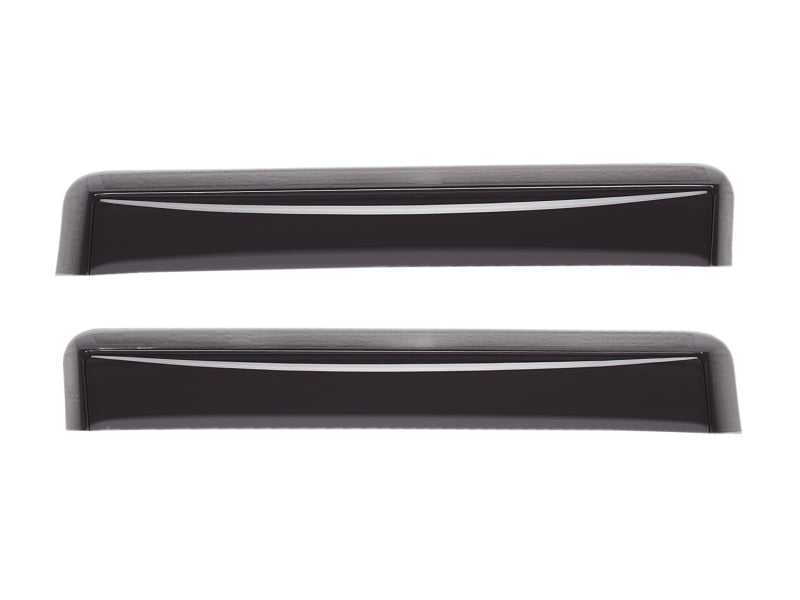 WeatherTech 04+ GMC Canyon Ext Cab Rear Side Window Deflectors - Dark Smoke