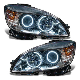 Oracle 08-11 Mercedes Benz C-Class Pre-Assem. Headlights Chrome Housing- w/BC1 Cntrl