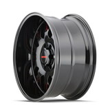 Mayhem 8110 Tripwire 20x9 / 8x170 BP / 0mm Offset / 130.8mm Hub Black w/ Prism Red Wheel