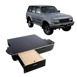 Land Cruiser 80  | Dual Drawer Storage System & Bed Platform | 1990–1997 Toyota LC80