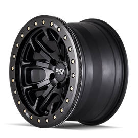 Dirty Life 9303 DT-1 17x9 / 5x139.7 BP / -38mm Offset / 108mm Hub Matte Black Wheel - Beadlock