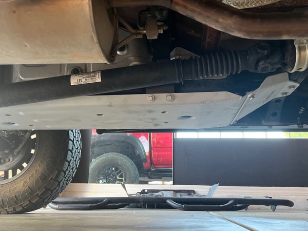 RIVAL Aluminum Gas Tank Skid Plate 2016-2023 Toyota Tacoma 3Gen Including TRD Offroad 5-Foot Bed Only