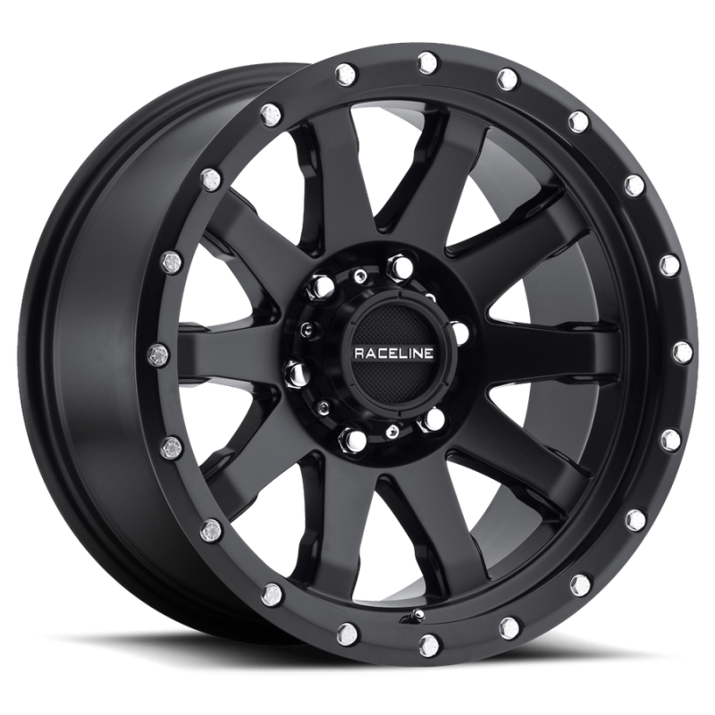 Raceline 934B Clutch 20x10in / 6x135 BP / -19mm Offset / 87.1mm Bore - Satin Black Wheel