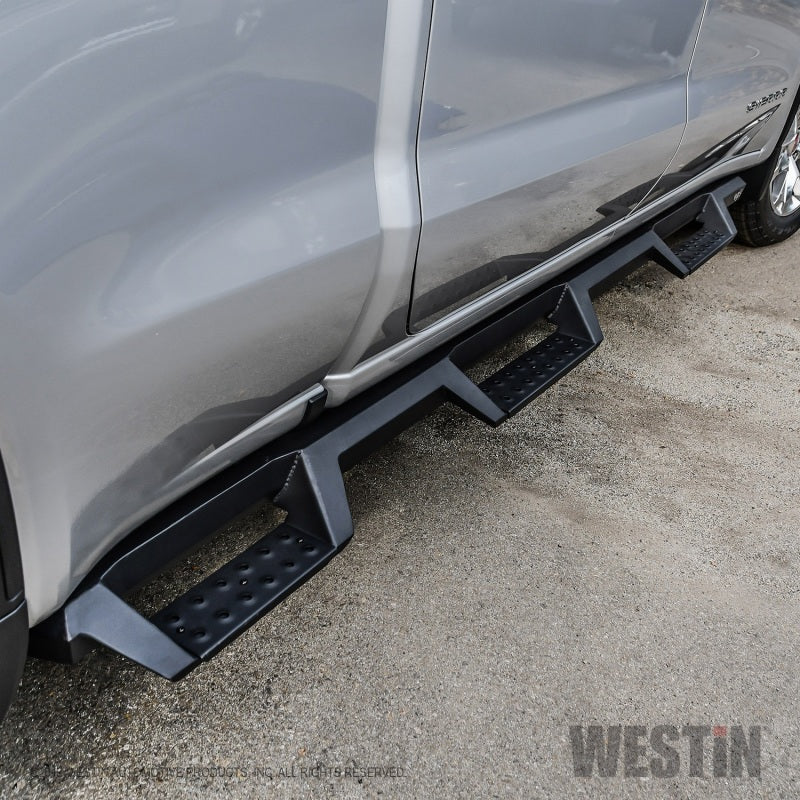 Westin 19-22 GMC Sierra 1500 CC 6.5ft Bed (Excl. 2019 Ltd/LD) HDX Drop W2W Nerf Step Bars - Tex. Blk