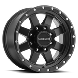 Raceline 935B Defender 18x9in / 6x139.7 BP / 18mm Offset / 107.95mm Bore - Satin Black Wheel