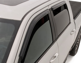 AVS Ventvisor smoke window deflectors outside mount on 2009-2018 Dodge RAM 1500 Crew Cab, 4-piece set