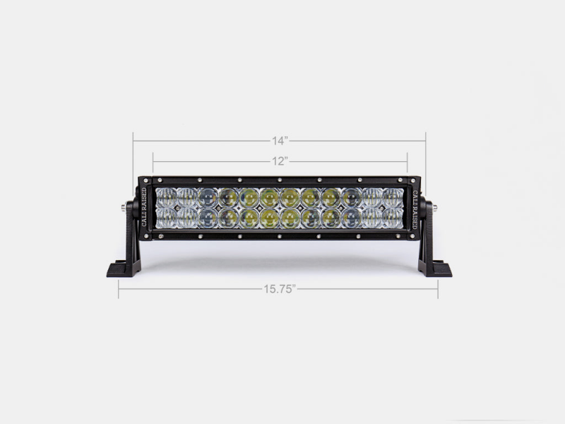 Cali Raised 14 Dual Row 5D Optic Osram Led Bar - Spot