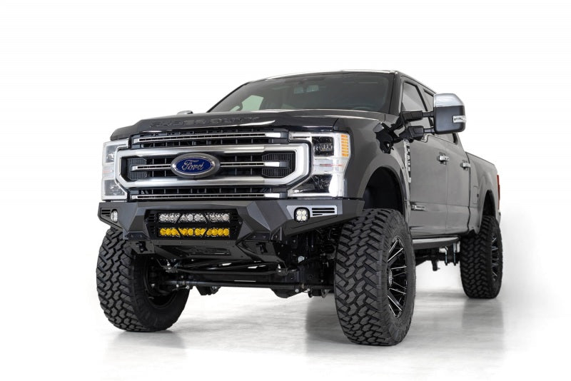 Addictive Desert Designs 17-20 Ford Super Duty Bomber Front Bumper w/ Mounts For 20in Light Bars