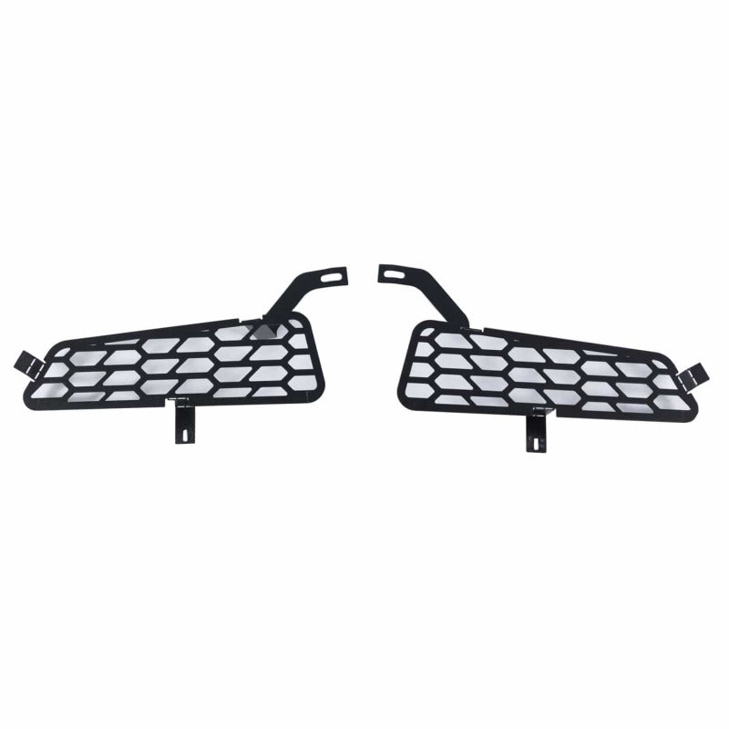 Putco 18-20 Ford F-150 Raptor - Hex Shield - Black Powder Coated Bumper Grille Inserts