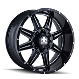 Mayhem 8100 Monstir 22x10 / 6x135 BP / -19mm Offset / 106mm Hub Black w/ Milled Spokes Wheel