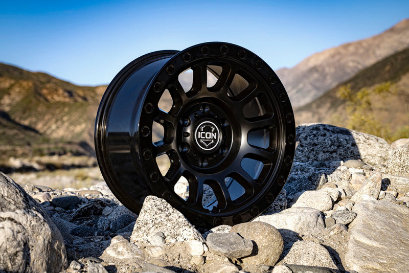 ICON Hulse 18x9 6x135 6mm Offset 5.25in BS Double Black