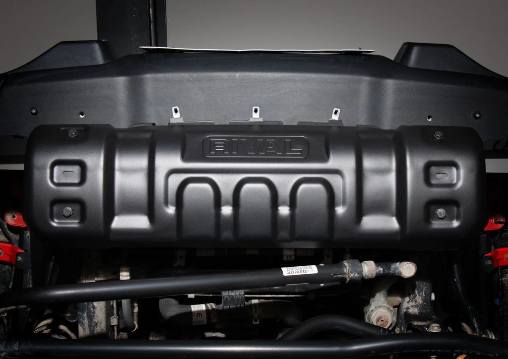 RIVAL Lower Skid Plate 2018-2025 Jeep Wrangler JL | 2007-2018 Jeep Wrangler JK | 2020-2025 Jeep Gladiator Except Mojave