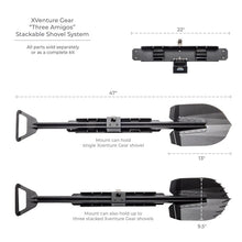 Load image into Gallery viewer, Go Rhino Xventure Gear Sharktooth Stackable Shovel - Textured Black