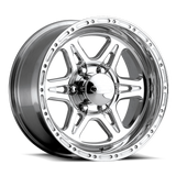 Raceline 886 Renegade 17x9in / 5x127 BP / 0mm Offset / 83.82mm Bore - Polished Wheel