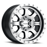 Raceline 929M Avenger 17x9in / 6x139.7 BP / -12mm Offset / 107.95mm Bore - Black & Machined Wheel