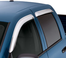 Load image into Gallery viewer, AVS chrome Ventvisor outside mount window deflectors 4pc installed on 2019-2025 Ram 1500 Crew Cab