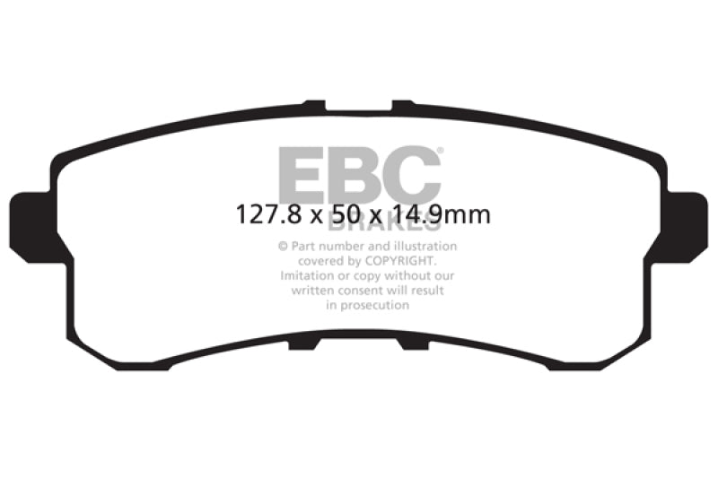 EBC 11-13 Infiniti QX56 5.6 Greenstuff Rear Brake Pads