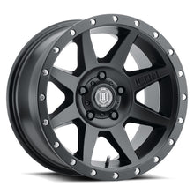 Load image into Gallery viewer, ICON Rebound 17x8.5 5x4.5 0mm Offset 4.75in BS 71.5mm Bore Satin Black Wheel