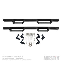 Load image into Gallery viewer, Westin 99-16 Ford F-250/350/450/550 Super Cab HDX Stainless Drop Nerf Step Bars - Tex. Blk