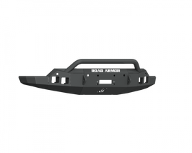 Road Armor 19-21 GMC Sierra 1500 Stealth Front Winch Bumper w/ Pre-Runner Guard - Tex Blk
