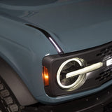 Putco 22-24 Ford Bronco Luminix DRL LED Light Hood Limb Riser (Factory Hood Side Hinge Replacments)