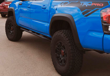 Load image into Gallery viewer, Cali Raised 05-23 Toyota Tacoma Trail Ed Rock Sliders - Double Cab Long Bed/Kick Out/PwdrCoat