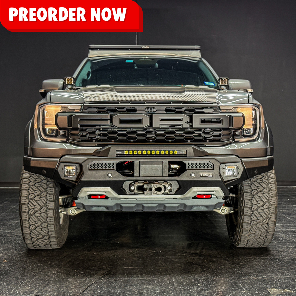 RIVAL Front Aluminum Bumper 2024-2025 Ford Ranger Raptor U.S. with Winch Mount and Recovery Points