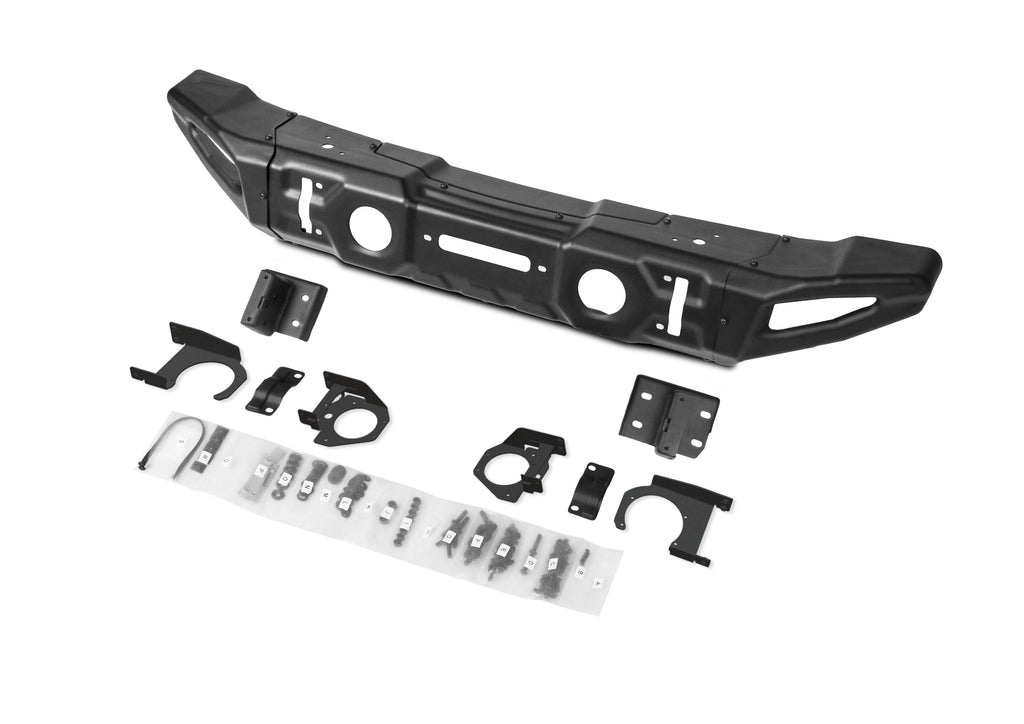 RIVAL Gen2 Front Stamped Steel Full-Width Bumper 2018-2025 Jeep Wrangler JL including 392 | 2007-2018 Jeep Wrangler JK | 2020-2025 Jeep Gladiator including Mojave