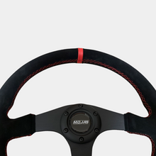 Load image into Gallery viewer, 13.5'' MOJAB Flat Steering Wheel Leather/Suede